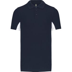 Kariban Tweekleurige piquépolo korte mouwen heren K232 - Navy / White - XL