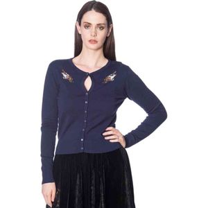 Banned Cardigan -S- PRIESTESS HANDS Blauw