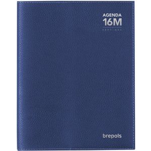 Brepols agenda 2023-2024 - CALPE - Bretime 16M - Weekoverzicht - Blauw - 14,8 x 21 cm