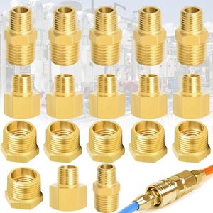 Provento - Messing zeskantnippels en verloopstukken voor BSP draadverbindingen in verschillende maten