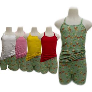 Embrator meisjes Spaghetti Ondergoedsetje 6-stuks Mia groen maat 152/158