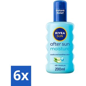 Nivea - Aftersun - Moisture Spray - 20 SPF - 200 ml - Voordeelverpakking - 6 stuks