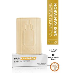 Uraw - St. John's Wort Soap, Sint-Janskruid (Sari Kantaron) Zeep, Dagelijkse Gezichts- en Lichaamsverzorging, 100% Natuurlijk Wondermiddel, Kalmerende, Herstellende en Ontstekingsremmende Werking - 100 mg, 1 stuks