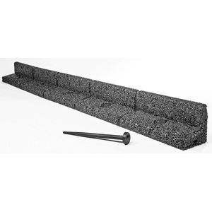 FlexiBorder - flexibele gazonrandsysteem - 2 x 1 meter grijs Lawn Edging