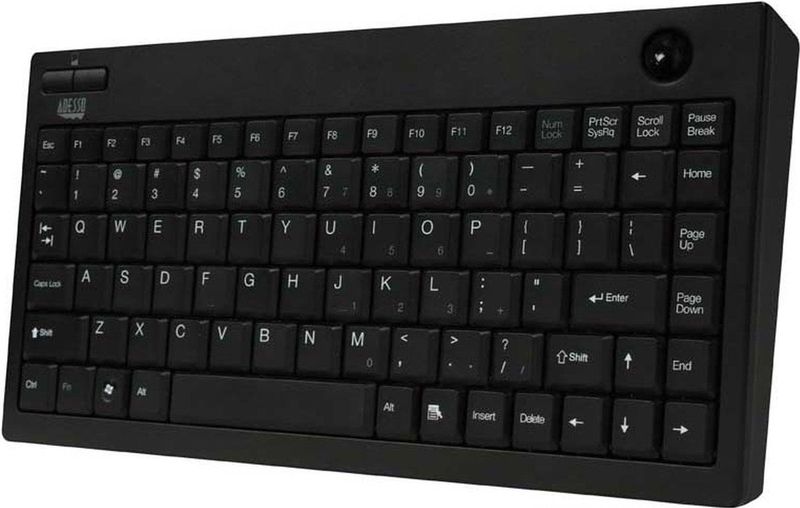 Adesso - EasyTrack 3100 - Mini Trackball Toetsenbord - Draadloos - Zwart