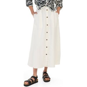 camel active A-lijnrok met elastische tailleband - Maat womenswear-40 - Wit