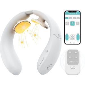 Nekmassageapparaat met Warmte, 6 Massagemodi en 18 Sterke Instellingen voor Pijnverlichting