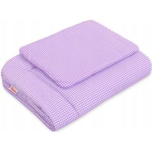 Babybeddengoedset 2-delig 75x100cm Pepita Paars