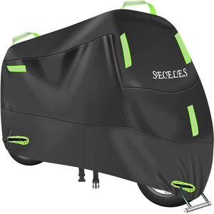 Motorhoes voor buiten en binnen - Waterdicht, 300D, met Reflecterende Strepen en Slotgaten - Voor Scooter en Motorcross