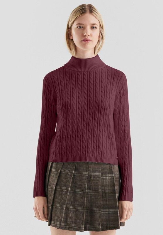 Gebreide Trui - Slim Knit - Kabelpatroon