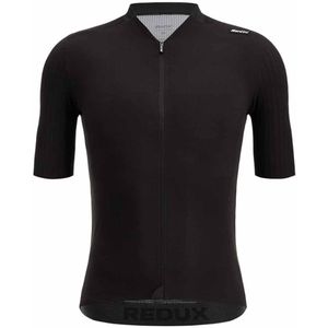 Santini Redux Speed Korte Mouw Wielertrui Zwart 3XL Man