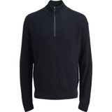 Jack & Jones - JJKAITO KNIT HALF ZIP BF - Schipperstrui - Sky captain - Relaxed fit