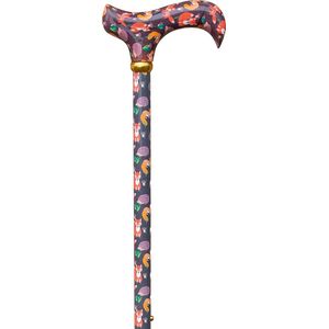Classic Canes Verstelbare wandelstok - Boswezens - Verstelbaar - Lengte 73 - 95 cm - Aluminium - Derby handvat - Gewicht 265 gram - Diameter wandelstok 16 mm - Voor heren en dames - Wandelstokken - Wandelstok verstelbaar - Uitschuifbare wandelstok