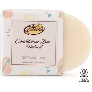 Beesha Conditioner Bar Naturel | 100% Plasticvrije en Natuurlijke Verzorging | Vegan, Sulfaatvrij en Parabeenvrij | CG Proof