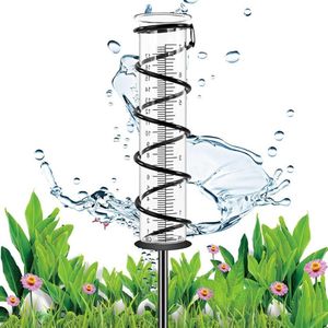 Vorstbestendige regenmeter 17 cm met grondpen - Metaal - Voor gazon en tuin