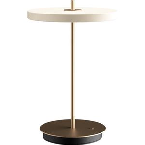 Umage Asteria Move Tafellamp Pearl White - Draadloos & Oplaadbaar - Dimbaar - LED lamp - Bureaulamp - Wit - Parelmoer
