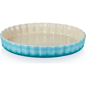 Le Creuset Aardewerken taartvorm Caribbean Blue 28cm 2,1l