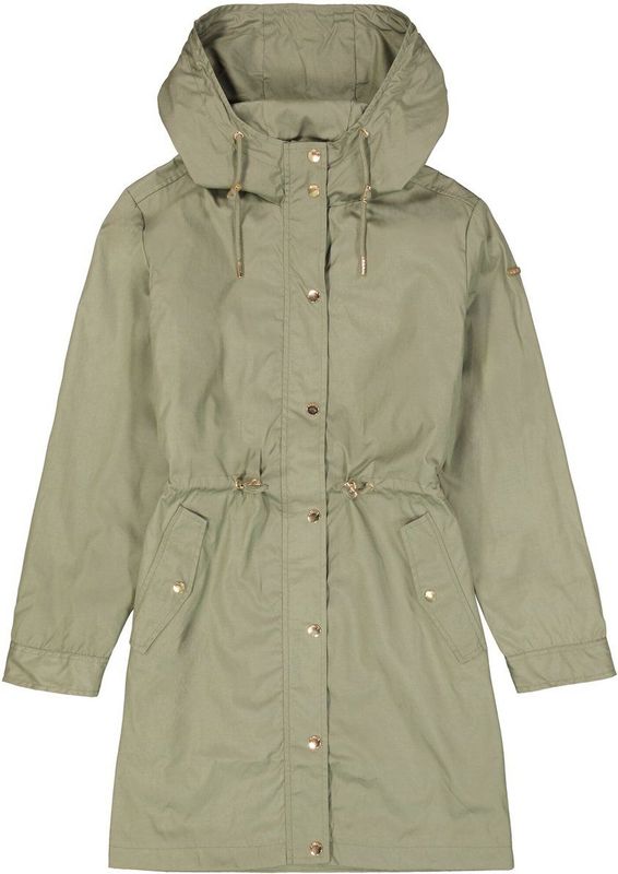 Garcia - Waterafstotende Jas - Groen - Polyester - Vaste Capuchon