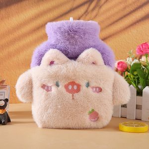 Cartoon Warmwaterkruik met Pluche Hoes - 500 ml - Schattig en Compact