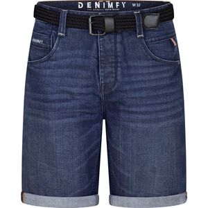 DENIMFY Heren Short Broeken DFBo regular/straight Fit Blauw Volwassenen