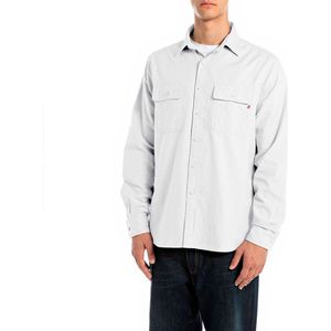 Replay M4147 .000.52828 Overhemd Met Lange Mouwen Wit 2XL Man