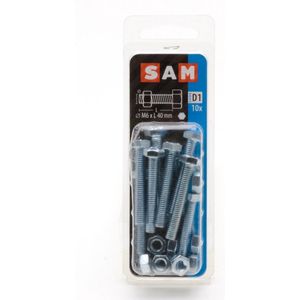 10X SAM Tapbout + moer verzinkt 6x40mm D1 10X SAM Tapbout + moer verzinkt 6x40mm D1 816412