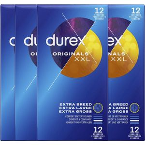 Durex Condooms XXL 12st - 4 Stuks - Voordeelverpakking