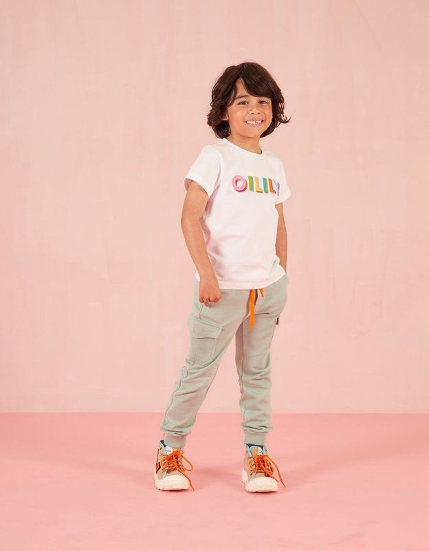 Oilily - Palm sweat pants - Groen - 104/4yr