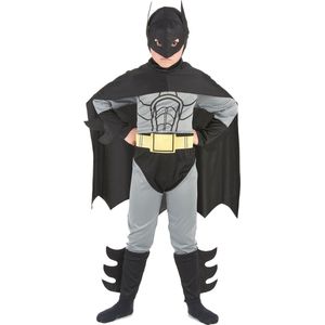 LUCIDA - Superhelden vleermuis kostuum voor kinderen - L 128/140 (10-12 jaar)