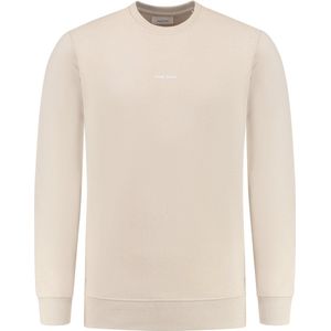 Purewhite - Heren Regular fit Sweaters Crewneck LS - Sand - Maat L