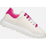 Geox - Puffypop A - Sneakers - Wit - Donker Fuchsia Details
