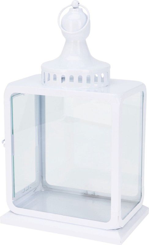 Nampook - Lantaarn - Wit - 22x38 cm - Kaarsenhouder