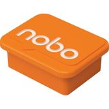 Nobo Whiteboard Magneten  - 4 stuks - 18x22mm - Whiteboard Accessoires - Oranje