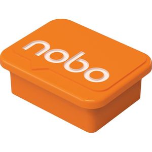 Nobo Whiteboard Magneten  - 4 stuks - 18x22mm - Whiteboard Accessoires - Oranje