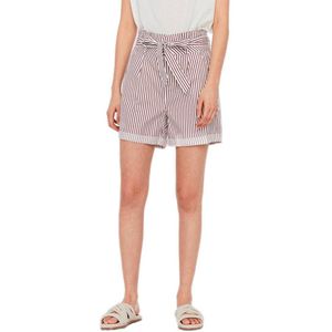 Vero Moda Eva Paperbag Cot Korte Broek Wit,Grijs XS Vrouw