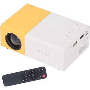 CSGoods - Draagbare Miniprojector voor Buiten Kamperen en Thuisgebruik - 1920x1080 Resolutie - Groot Scherm - Afstandsbediening - Video Thuis Slaapkamer Theater - EU-stekker