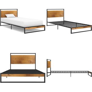 vidaXL Bedframe metaal 90x200 cm - Bedframe - Bedframe - Bed Frame - Bed Frames
