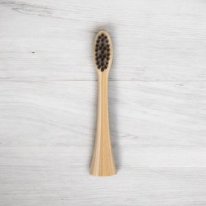 Ecobrush Pro - 2 Bamboe Opzetborstels voor Elektrische Ecobrush Pro Natural Tandenborstel - Blauw en zwart