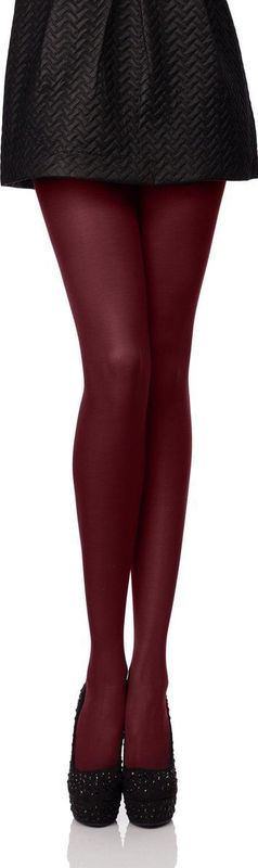 Antie AN-122 Dames Panty - 60 DEN -Microvezel - Polyamide - Wijnrood - M