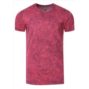 T-shirt heren bordeaux rood - Rusty Neal - 15283