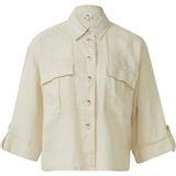 s.Oliver - Tussenjas - Beige - Klassieke Blouse - Driekwart Mouw