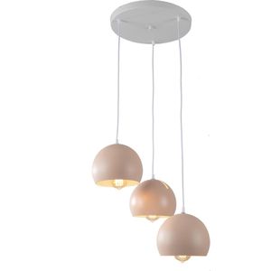 Hanglamp Modern Roze Rond Metaal 3 Licht  - Scaldare Aino