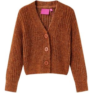 Kindervest - Cognackleurig - Gebreid - Vest voor Jongens