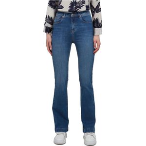 WB Jeans Dames flare Jeans Mid Blue - 30/32