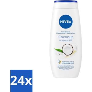 Nivea Soft Care Douchegel Coconut & Jojoba Oil 250 ml - Voordeelverpakking - 24 stuks