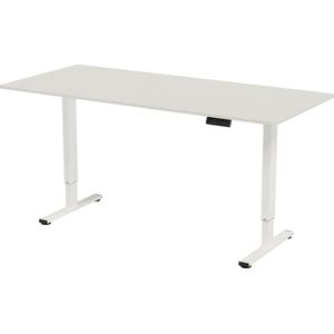 Vestland - Zit-Sta Bureau Elektrisch In Hoogte Verstelbaar - Conform ARBO-norm - Geheugenfunctie - 180 x 80 CM - Dubbele Motor - Wit