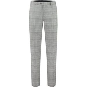 GENTS - Pantalon ruit - Polyblend - Lichtgrijs - Maat 56/3XL