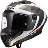 LS2 - FF805 Thunder GP Aero - Integraalhelm - Wit Grijs - Carbon