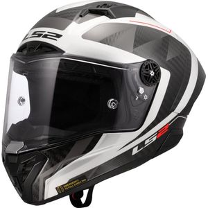 LS2 - FF805 Thunder GP Aero - Integraalhelm - Wit Grijs - Carbon