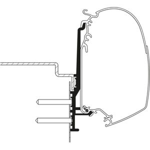 Thule Adapter Wall Knaus Tourer CUV - 3.00m